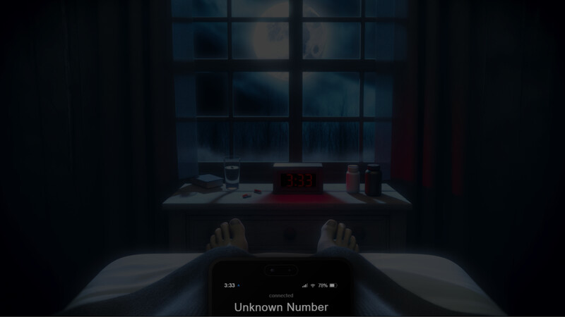 Phone ringing in the dark